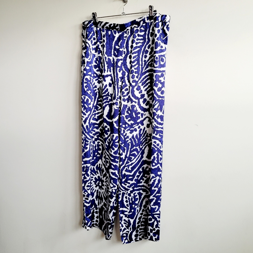NIC+ZOE Indigo Stamp Pants - Picture 6 of 9